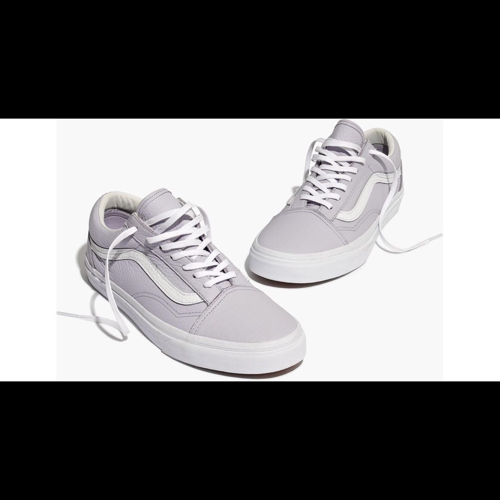 Vans Women's Sneakers in Light Purple and White